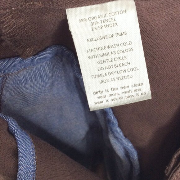 Toad & Co Women's Earthworks Skirt Sz 6 Brown Organic Cotton Blend Mini Button - Picture 7 of 7